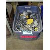 Image 1 : Rubbermaid container of electrical boxes