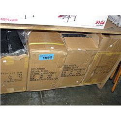 4 boxes of black pouches