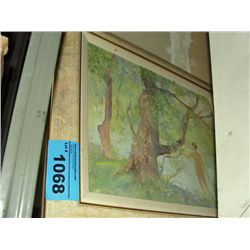 Framed original oil on canvas painting