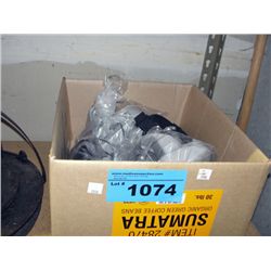 Box of assorted panasonic cordless phones, head