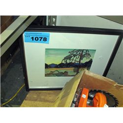 Framed original water color painting