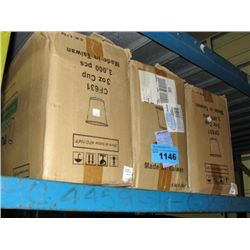 3 boxes of 3oz plastic disposable cups