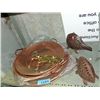 Image 1 : shelf lot of large platters, ornaments, etc