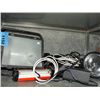 Image 1 : Shelf lot of assorted lights and electronics;