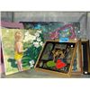 Image 1 : shelf lot of assorted pictures prints and origina