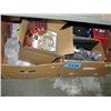 Image 1 : Shelf lot of misc household items; electronics,