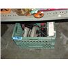 Image 1 : Milk crate filled with assorted tools