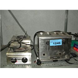 Commerical toaster and coffee pot warmer