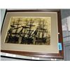 Image 1 : Framed sailing ships print