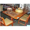Image 1 : Vintage duncan pfieff mahogany dining table with