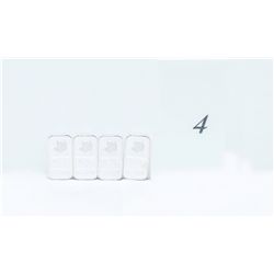 4x .999 Silver Maple Leaf 1 gram Bars