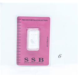 5 gram .999 Silver Kookaburra Bar with certificate