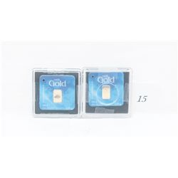 2x .999 Solid Gold Certified Bars- Istanbul Mint