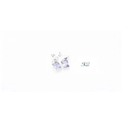 Brand New Ladies Emerald Cut Amethyst & Pearl