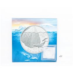 2013 Royal Canadian Mint .999 Silver Humpback Whal