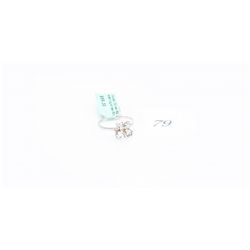 Stamped 925 sterling silver ring with topaz