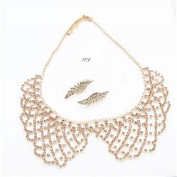 Ladies necklace and earring set