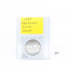 1939 canadian silver dollar