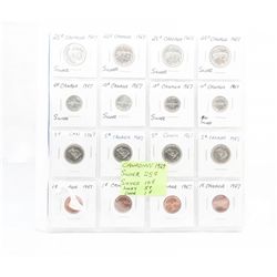 Group of 16 canadian 1967 collectors coins;