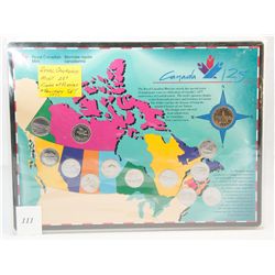 royal canadian mint 25cent coins of provinces and