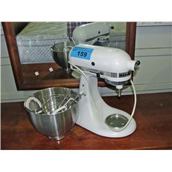White kitchenaid stand mixer