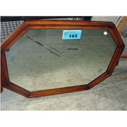 Mahogany framed wall mirror