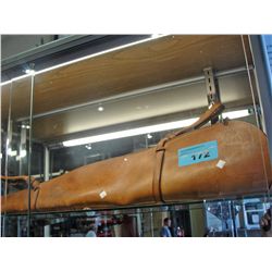 Tanned leather rifle case