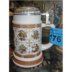 German made signs of the zodiac beer stein