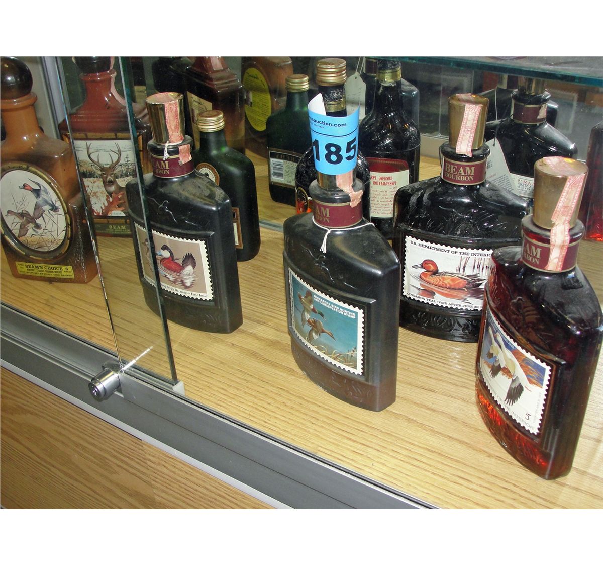 9 collectable spirits bottles