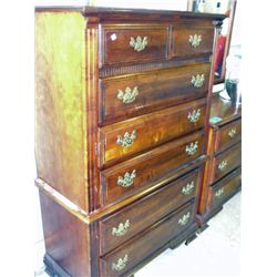 6 drawer stanley furniture mahogany highboy