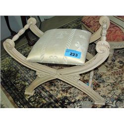 Roman style vanity stool