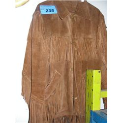 Buckskin jacket with tassels