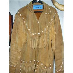 Buckskin jacket with tassels