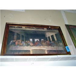 Framed last supper print
