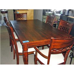 Contemporary 7pc dining table;