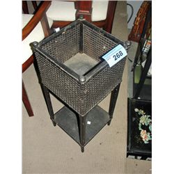 Victorian wicker plant stand