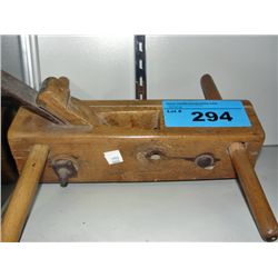 Antique wood workers wood plane
