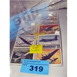 3 four card set of 1954 topps wings collectors