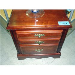 2 drawer mahogany finish night stand