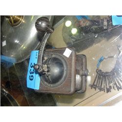 Antique coffee grinder