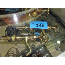 2pc hot and cold brass faucet set