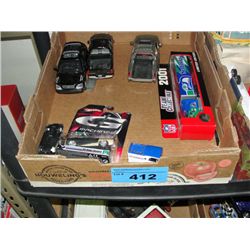 Box of assorted diecast metal collectors big rig