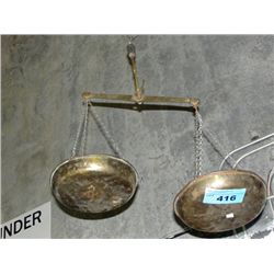 Vintage brass balance beam scale
