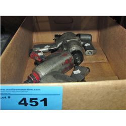 4 assorted air tools; 1/2" impact wrenches, chisel