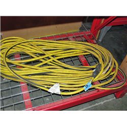 Heavy duty black and yellow extention cord