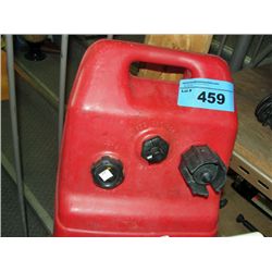 Outboard boat motor fuel tank