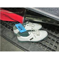 Pair of golf shoes and a golf ball picker upper