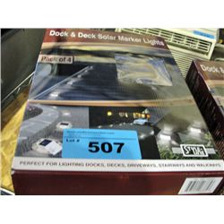 Dock and deck solar marker lights