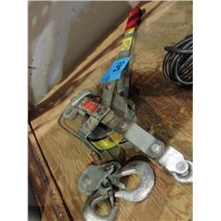 Cable winch come along