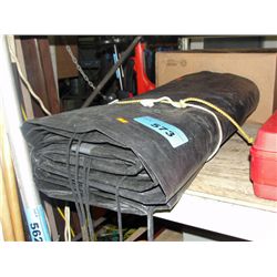 Heavy duty black tarp